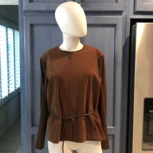 Norton McNaughton  ZipUp WaistTie Jacket Sz12P